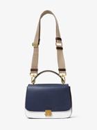 Michael Kors Collection Mia French Calf Leather Shoulder Satchel