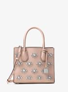 Michael Kors Studio Mercer Crystal-embellished Leather Crossbody