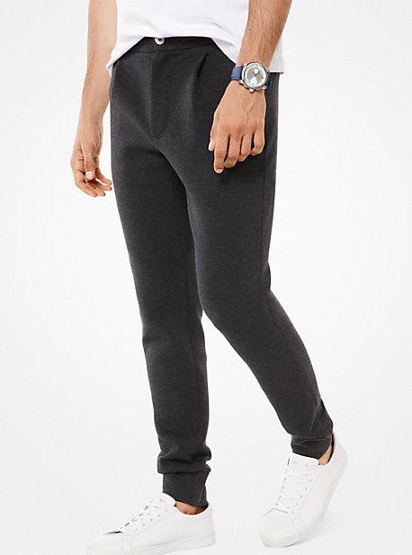 Michael Kors Mens Double-face Cotton-blend Joggers