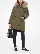 Michael Michael Kors Fur-trimmed Down Anorak