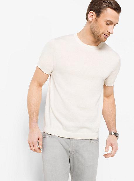 Michael Kors Mens Silk And Cotton T-shirt
