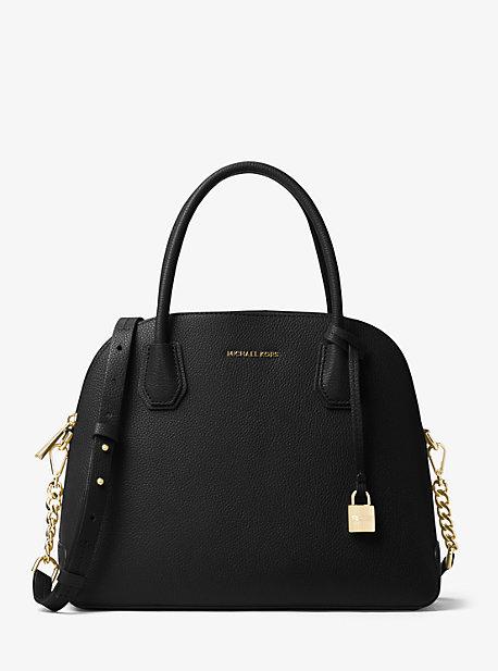 Michael Kors Studio Mercer Large Leather Dome Satchel