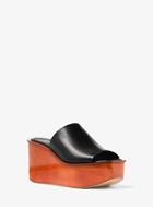 Michael Kors Collection Jane Calf Leather Slide