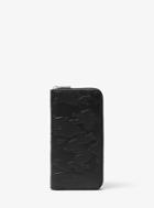 Michael Kors Mens Odin Embossed-leather Zip-around Wallet