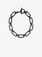 Michael Kors Black-tone Chain-link Necklace