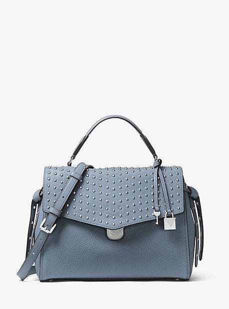 Michael Michael Kors Bristol Medium Studded Leather Satchel