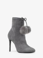 Michael Michael Kors Remi Pom-pom Suede Ankle Boot