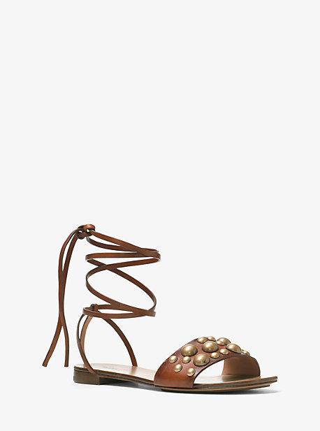 Michael Kors Collection Mica Studded Leather Sandal