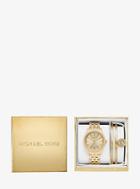 Michael Kors Ritz Gold-tone Watch And Bangle Set