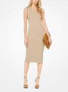 Michael Michael Kors Ruffled Metallic Stretch-viscose Dress