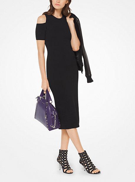 Michael Michael Kors Stretch-viscose Peekaboo Midi Dress