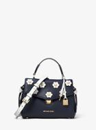 Michael Michael Kors Bristol Floral Applique Leather Crossbody