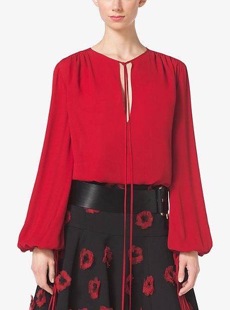 Michael Kors Collection Silk-georgette Blouse