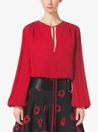 Michael Kors Collection Silk-georgette Blouse