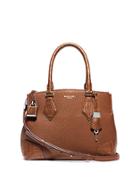 Michael Kors Collection Casey Medium Leather And Crocodile Satchel