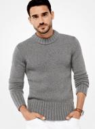 Michael Kors Mens Cashmere Ribbed Pullover