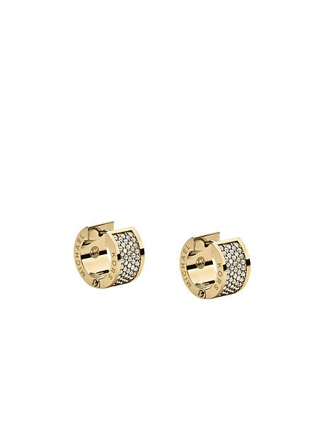 Michael Kors Pave Gold-tone Hug Earrings