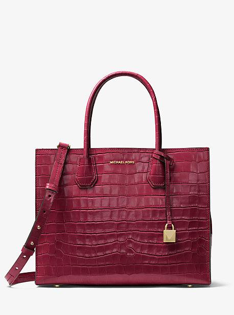 Michael Kors Studio Mercer Crocodile-embossed-leather Tote