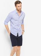 Michael Kors Mens Slim-fit Dot-print Shirt