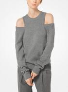 Michael Kors Collection Cashmere And Cotton Peekaboo Pullover