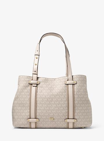 Michael Michael Kors Griffin Large Logo Jacquard Tote