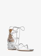 Michael Kors Collection Ayers Embellished Leather Sandal