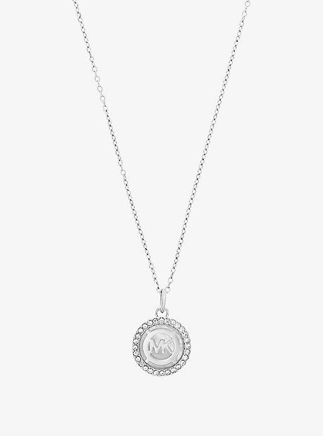 Michael Kors Fulton Pave Silver-tone Pendant Necklace