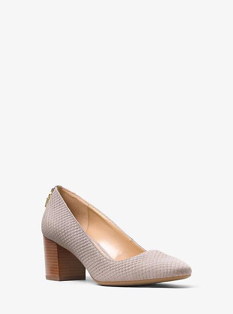 Michael Michael Kors Mira Embossed-leather Pump