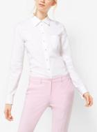 Michael Kors Collection Embellished Cotton-poplin Shirt