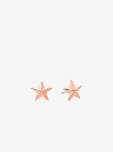 Michael Kors Rose Gold-tone Star Stud Earrings