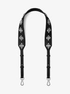 Michael Michael Kors Floral-embellished Leather Handbag Strap
