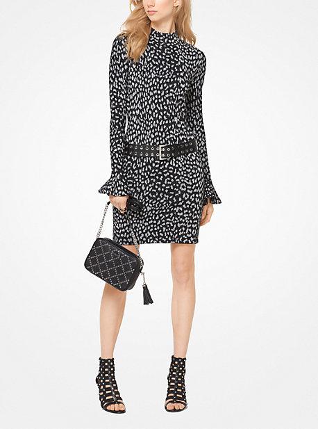 Michael Michael Kors Leopard Jacquard Knit Dress