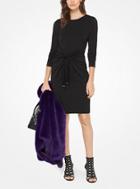 Michael Michael Kors Matte-jersey Tie-waist Dress