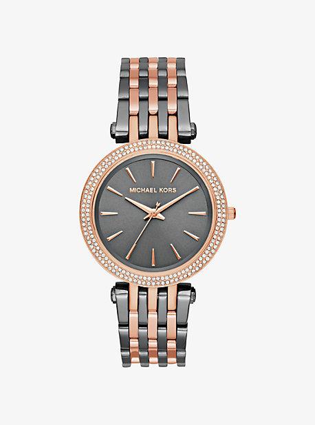 Michael Kors Darci Pave Two-tone Watch