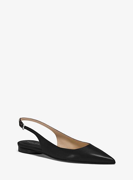 Michael Kors Collection Kaja Runway Leather Sling-back Flat