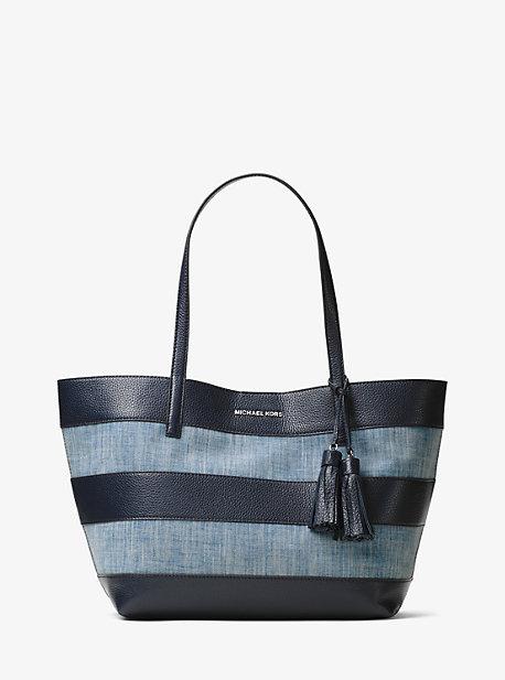 Michael Michael Kors Large Canvas And Leather Tote