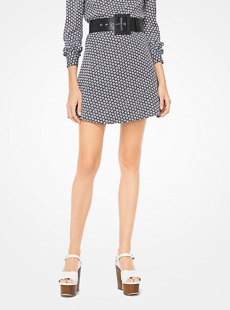 Michael Kors Floral Silk-georgette Skirt
