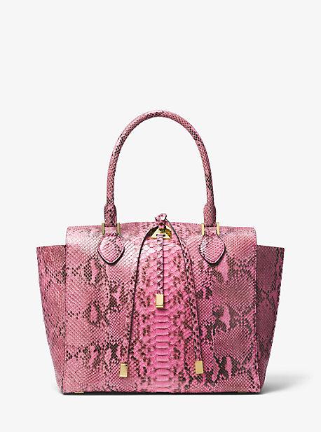 Michael Kors Miranda Python Large Tote