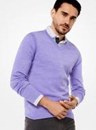 Michael Kors Mens Merino V-neck Pullover