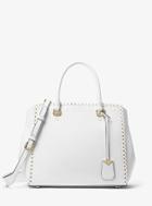 Michael Michael Kors Benning Large Scalloped Leather Satchel