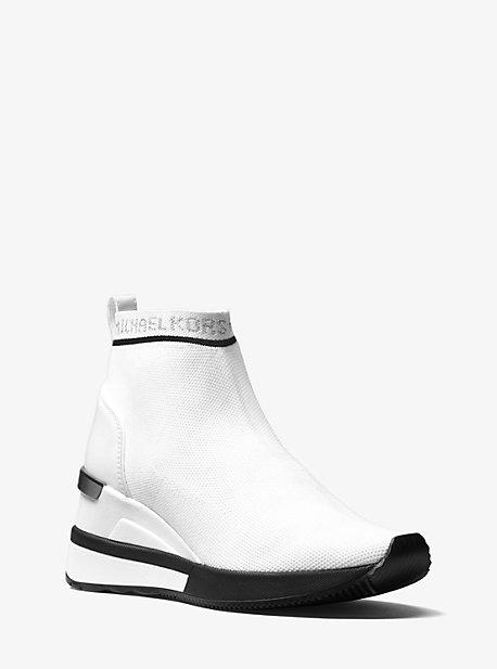 Michael Michael Kors Skyler Logo Knit High-top Trainer