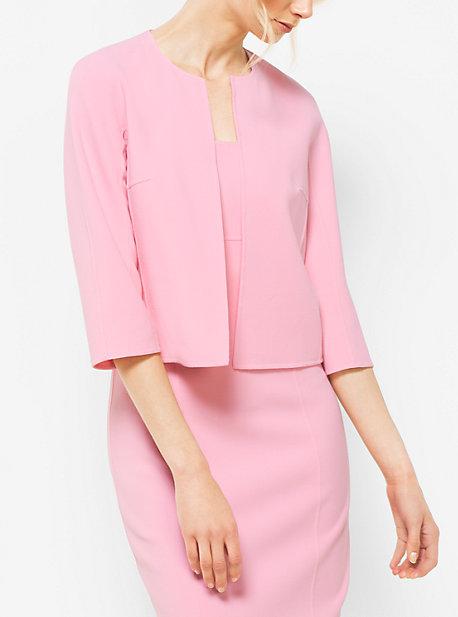 Michael Kors Collection Stretch-wool Crewneck Jacket