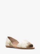 Michael Kors Collection Mallory Tie-dye Leather Dorsay Flat