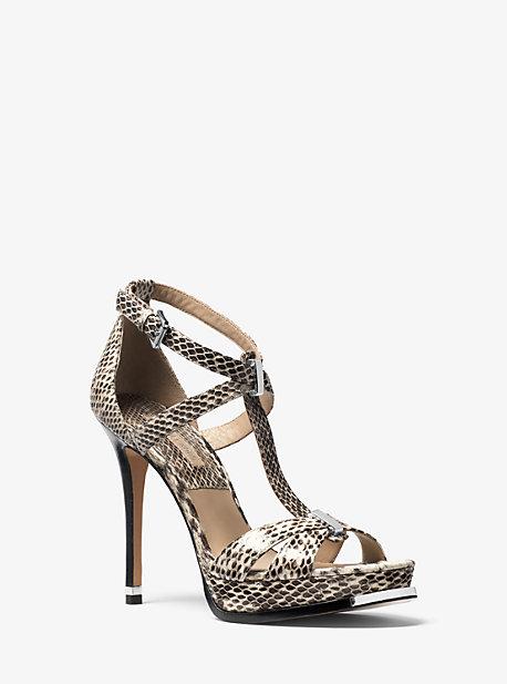 Michael Kors Collection Leandra Snakeskin Sandal
