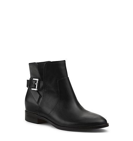 Michael Kors Salem Leather Ankle Boot In Black