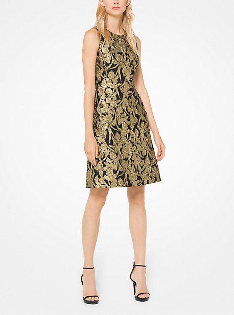 Michael Kors Collection Floral Brocade Shift Dress