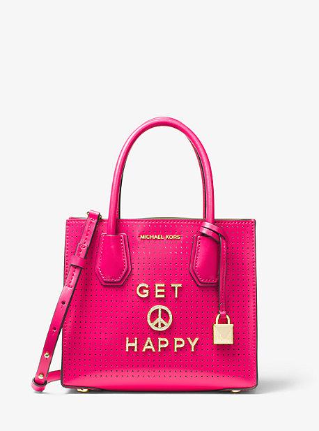 Michael Michael Kors Mercer Get Happy Perforated Leather Crossbody