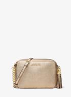 Michael Michael Kors Ginny Metallic Leather Crossbody