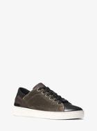 Michael Michael Kors Scout Leather And Logo Sneaker