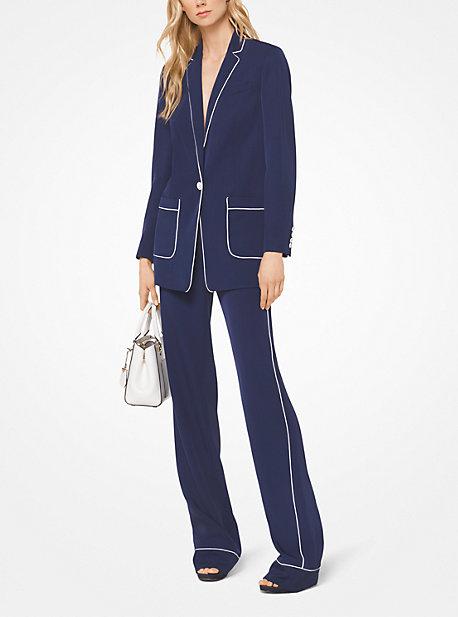 Michael Michael Kors Twill Piped Blazer